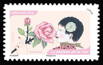 timbre N° 1042, Carnet «Les cinq Sens : L'odorat»