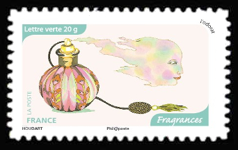timbre N° 1037, Carnet «Les cinq Sens : L'odorat»