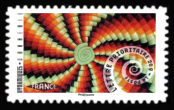 timbre N° 936, Carnet « Dynamiques Mouvement de spirale »