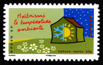 timbre N° 970, Carnet « Ensemble, agissons pour préserver le climat »