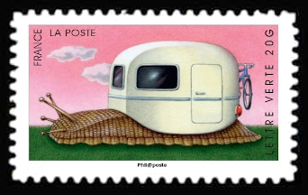 timbre N° 978, Carnet «Vacances» Illustré par des dessins humoristiques »