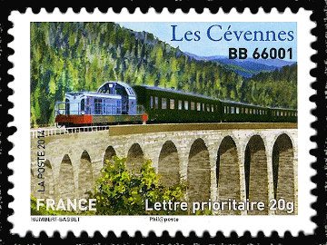 timbre N° 1006, La grande épopée du voyage en train