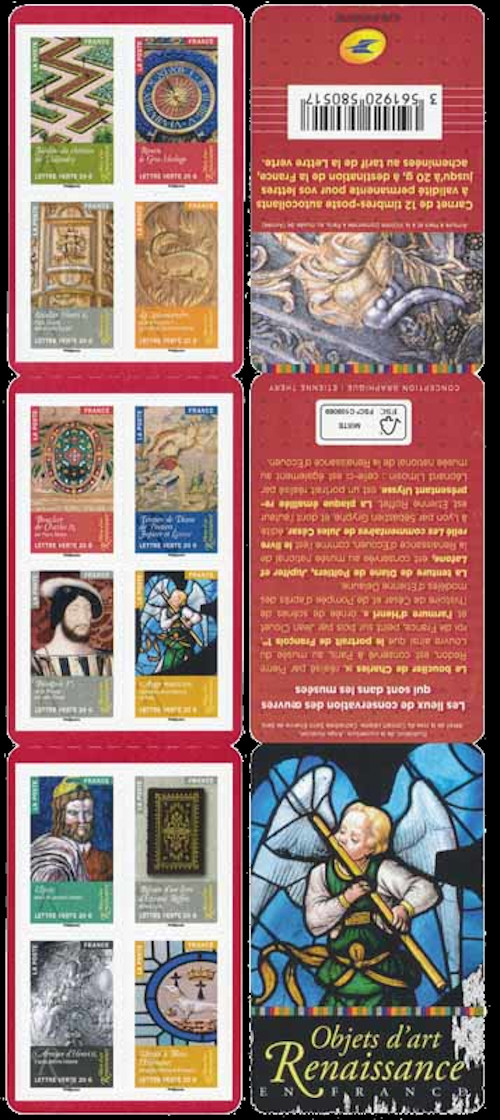 timbre N° BC 1011, Objets d'art Renaissance en France