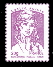 timbre N° 1177A, Marianne Ciappa Kawena Lettre suivi