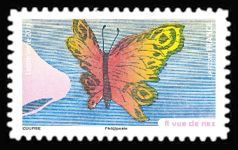 timbre N° 1185, Les sens : La vue