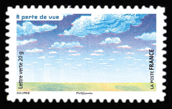timbre N° 1187, Les sens : La vue