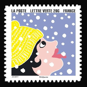 timbre N° 1197, Bonne année