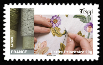  L'Art et la Matière <br>Le travail du tissu illustré par la broderie<br> Tissu