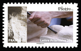 timbre N° 1079, L'Art et la Matière