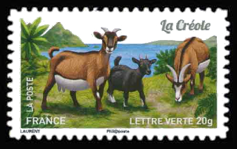 timbre N° 1096, Chèvres, plus d'un million de chèvres