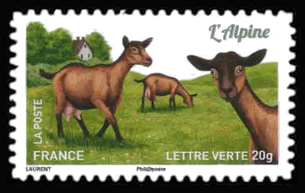 timbre N° 1098, Chèvres, plus d'un million de chèvres