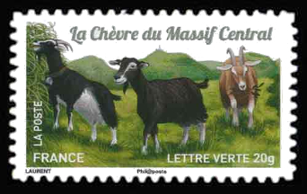 timbre N° 1099, Chèvres, plus d'un million de chèvres