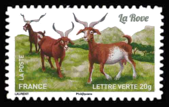 timbre N° 1101, Chèvres, plus d'un million de chèvres
