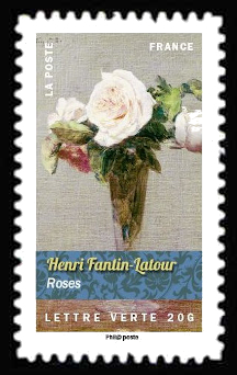 timbre N° 1131, Bouquet de fleurs