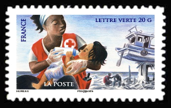 timbre N° 1133, Croix rouge française
