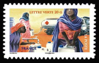timbre N° 1134, Croix rouge française