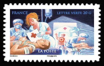 timbre N° 1135, Croix rouge française