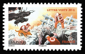 timbre N° 1137, Croix rouge française