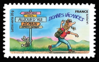  Bonnes vacances <br>Vacances itinérantes, dessin humoristique de Pef