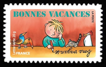  Bonnes vacances <br>Devoir de vacances, dessin humoristique de Pef