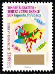  Plus que des voeux, le timbre à gratter 