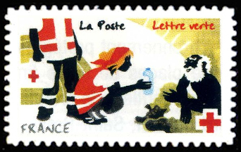 timbre N° 1270, Croix rouge française