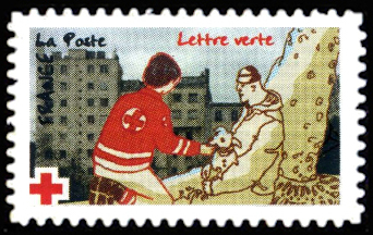 timbre N° 1272, Croix rouge française