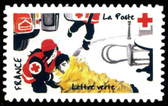 timbre N° 1277, Croix rouge française