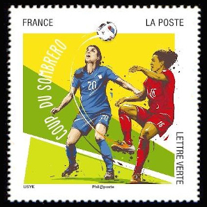 timbre N° 1279, Football vos dix gestes préférés