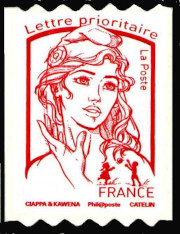 timbre N° 1256, Marianne de Ciappa et Kawena