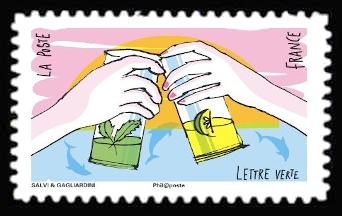 timbre N° 1291, Carnet Vacances,sous le soleil
