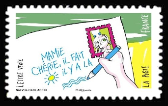 timbre N° 1298, Carnet Vacances,sous le soleil