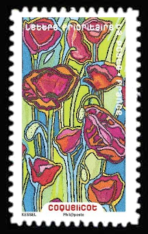 timbre N° 1300, Fleurs à foison