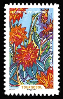 timbre N° 1303, Fleurs à foison
