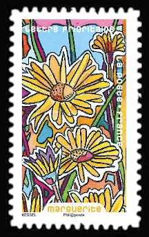 timbre N° 1304, Fleurs à foison