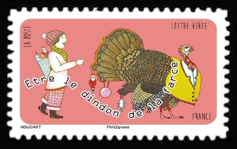 timbre N° 1319, Carnet « être le dindon de la farce »