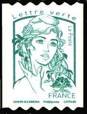 timbre N° 1257, Marianne de Ciappa et Kawena