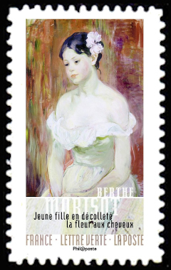 timbre N° 1261, Visages impressionnistes