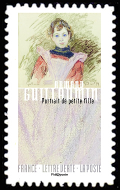 timbre N° 1266, Visages impressionnistes