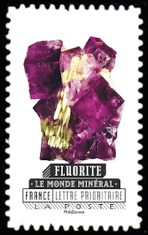 timbre N° 1221, Le monde minéral