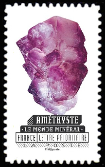 timbre N° 1219, Le monde minéral