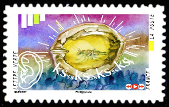 timbre N° 1232, Carnet les cinq sens : L'ouie