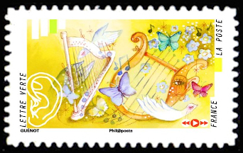 timbre N° 1242, Carnet les cinq sens : L'ouie