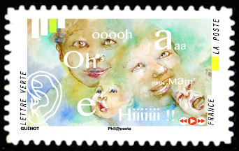 timbre N° 1243, Carnet les cinq sens : L'ouie