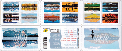 Carnet 1360, reflets Paysages du Monde, collection timbres France