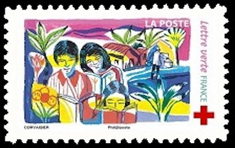 timbre N° 1423, Croix rouge française