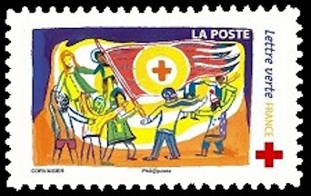timbre N° 1425, Croix rouge française