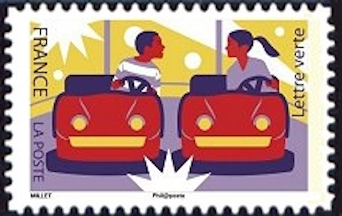 timbre N° 1431, La fête foraine