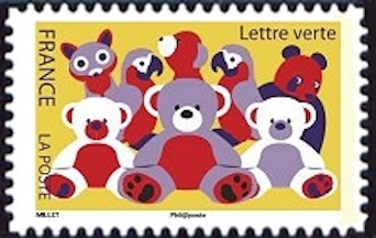 timbre N° 1436, La fête foraine