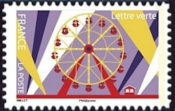 timbre N° 1437, La fête foraine